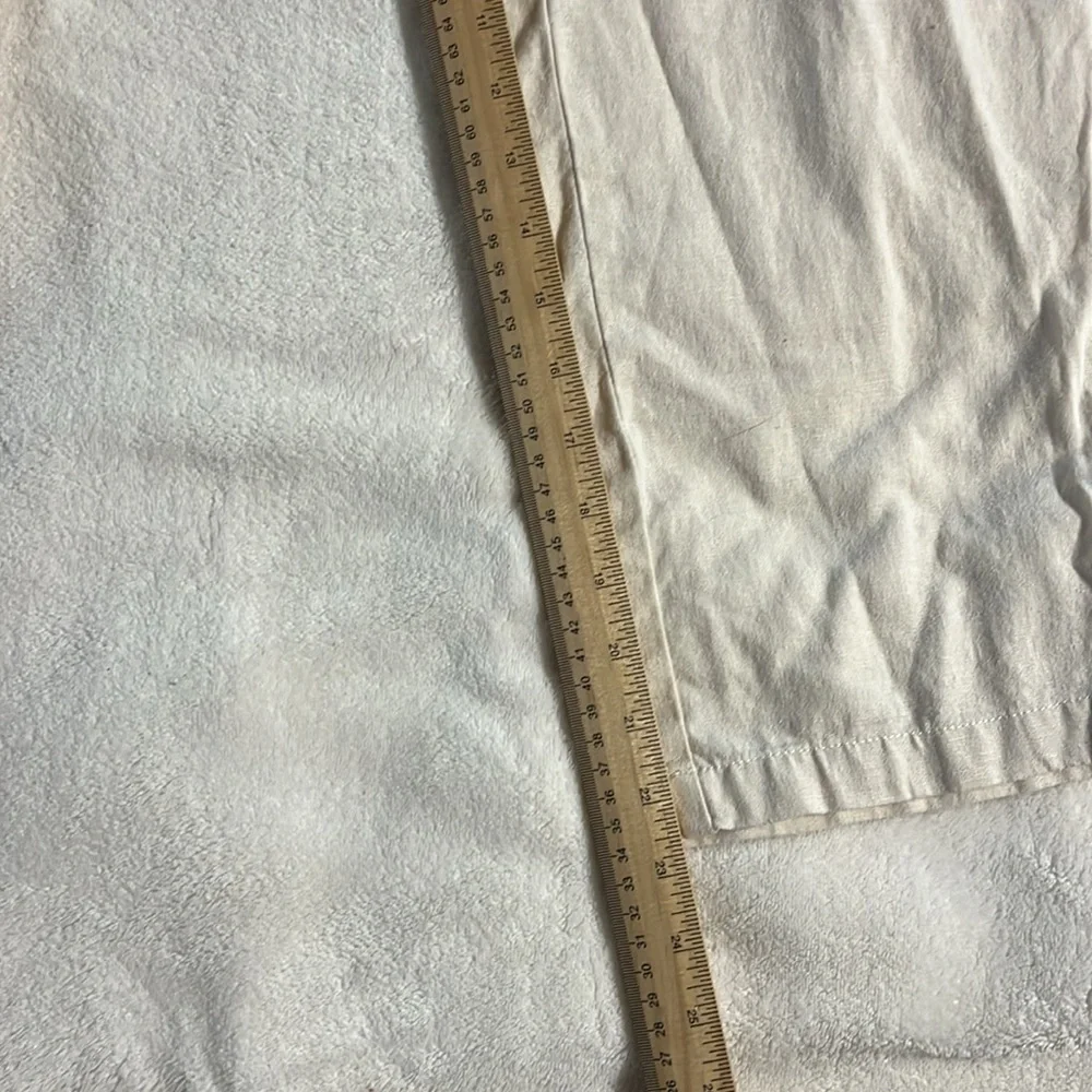 J Crew Cream Wide-Leg Pants with Drawstring - Picture 2 of 9